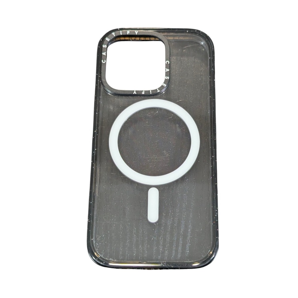 Mm1U CASETiFY Impact‎ Case w/ Magsafe for iPhone 16 Pro 6.3" Clear/Black Used
